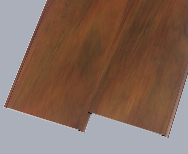 WECO-PVC-Hartschaumpaneel Holz-dunkel